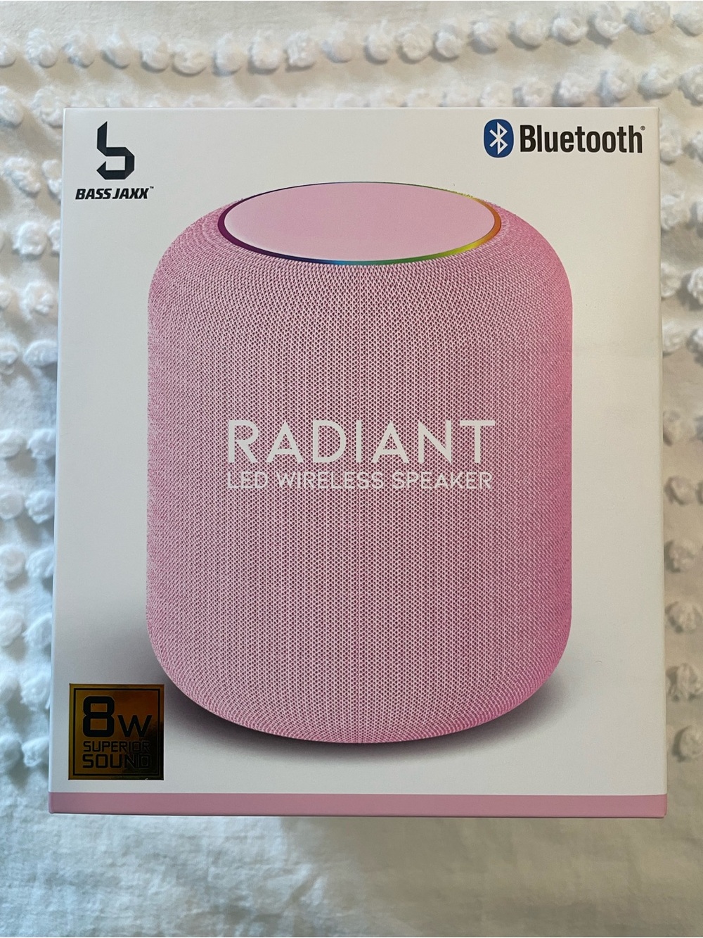 Bass Jaxx Radiant Pink Bluetooth LED Wireless Speaker